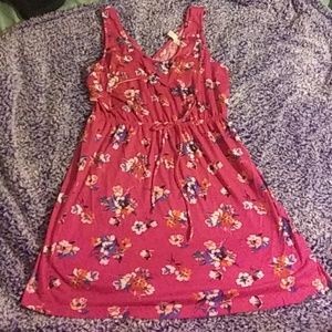 Floral Ruffle Top Sleeveless Dress